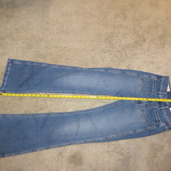 Gap 70's Flare H/R Medium Indigo Style S/703509-00 Patch Pocket Jean Sz 25/0 Reg - Picture 13 of 16